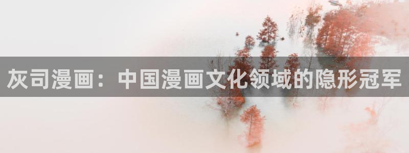 app歪歪漫画：灰司漫画：中国漫画文化领域的隐形冠军